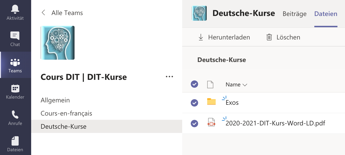 Via Ms Teams An Einem Kurs Teilnehmen Direction It Universite De Fribourg