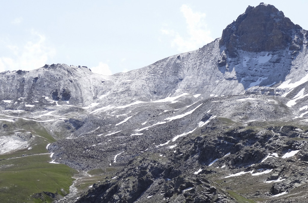 Der Blockgletscher «Becs-de-Bosson» im Haut Val de Réchy (VS)