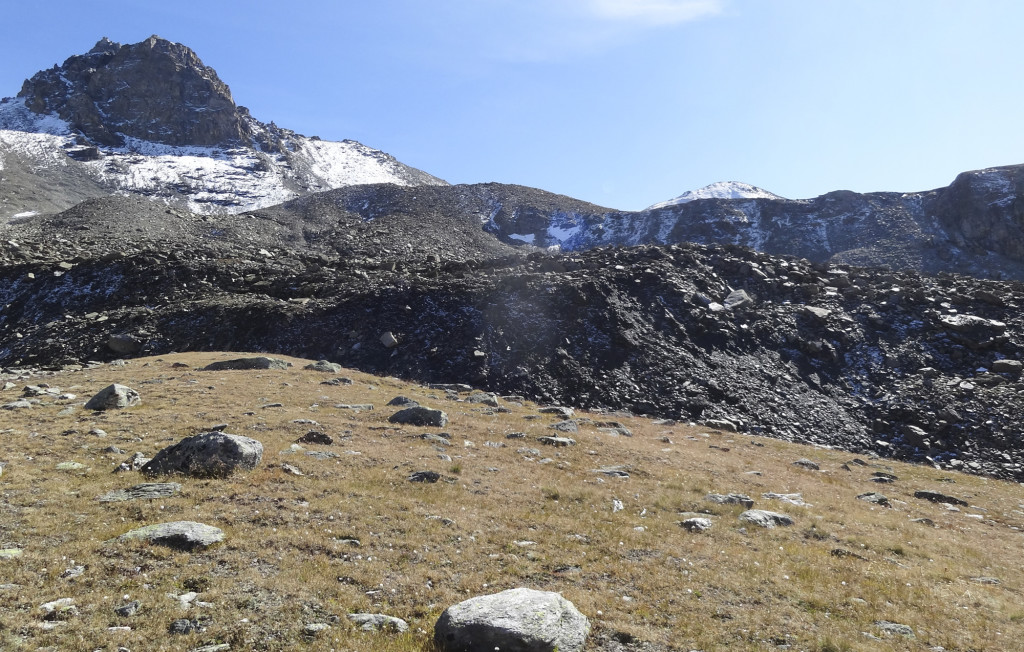 Der Blockgletscher «Becs-de-Bosson» im Haut Val de Réchy (VS)