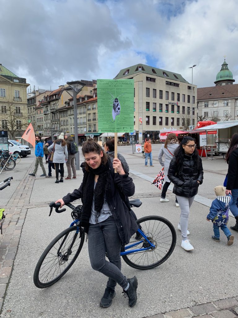 Die Tour startete vor dem Markt am Georges-Python-Platz.