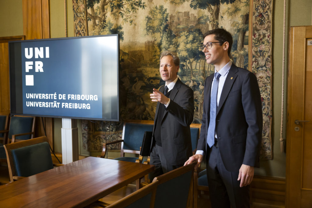 Visite de Son Excellence Monsieur Sergueï Victorovitch Garmonine, ambassadeur russe à l'Université de Fribourg.