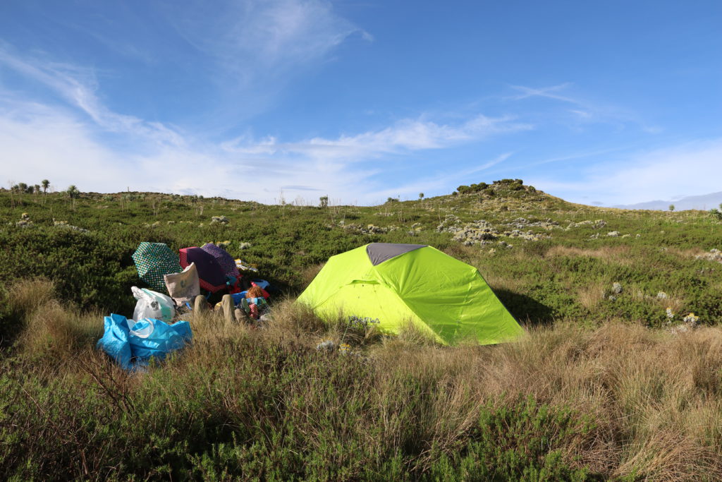 Camping sur les hauts plateaux