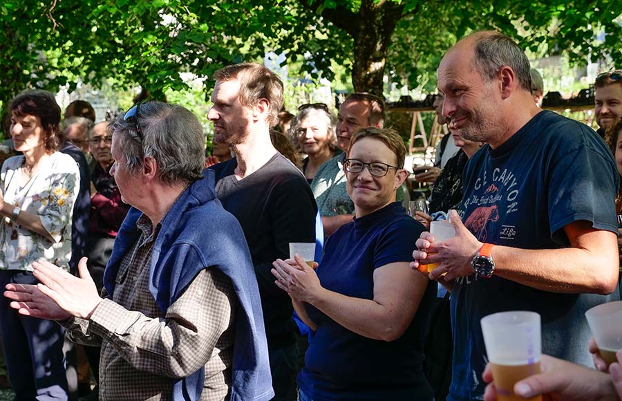 Apéritif du printemps 2024, Biergarten, Jardin botanique
