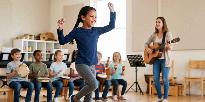 <p>Accompagner musicalement le mouvement en classe</p>
