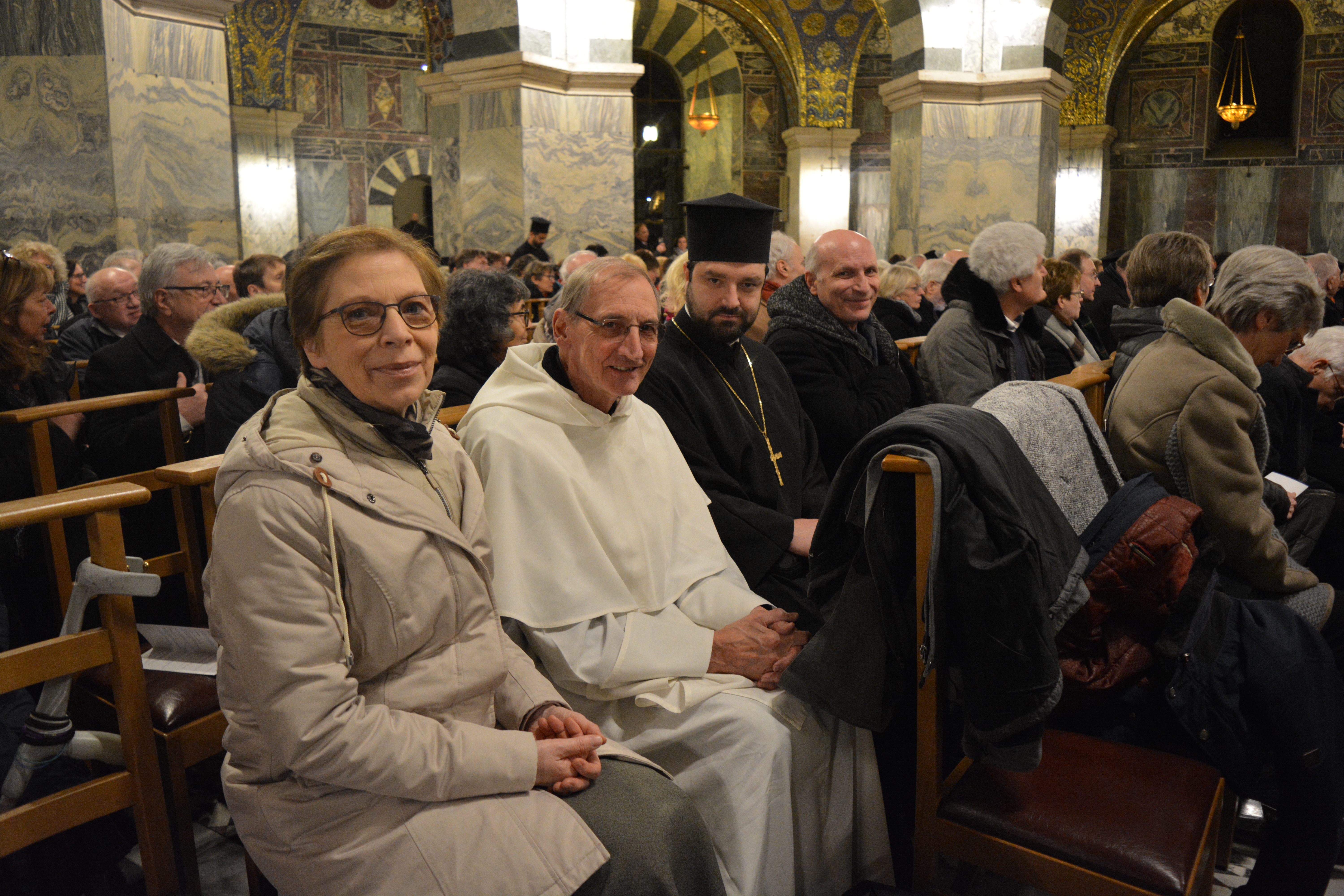 The delegation from Fribourg: Prof. Barbara Hallensleben, Prof. Guido Vergauwen, Dr. Stefanos Athanasiou, (Stefan Constaninescu - just taking the photo)