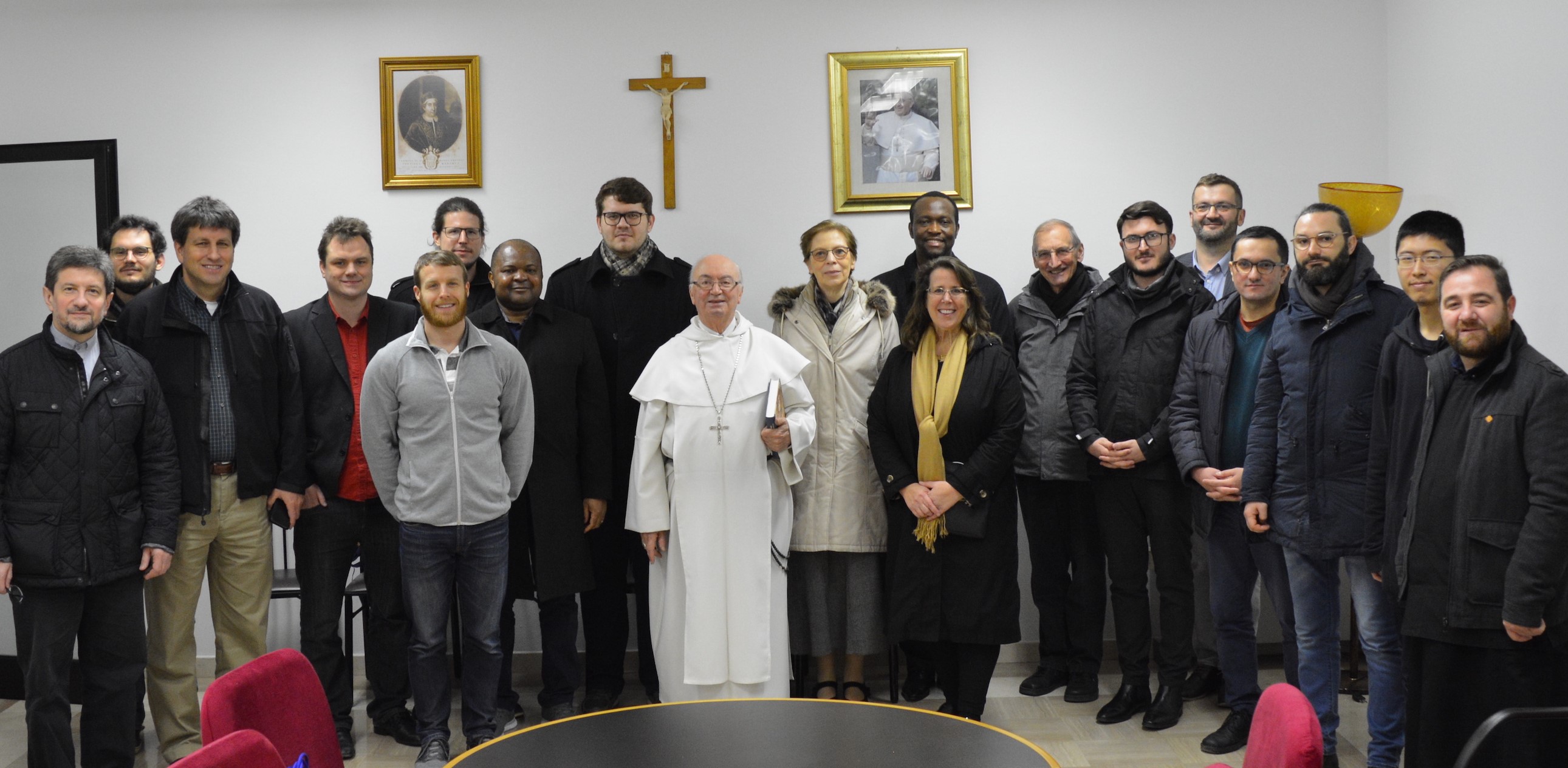 The group with the Catholic archbishop Mons. George Frendo o.p.