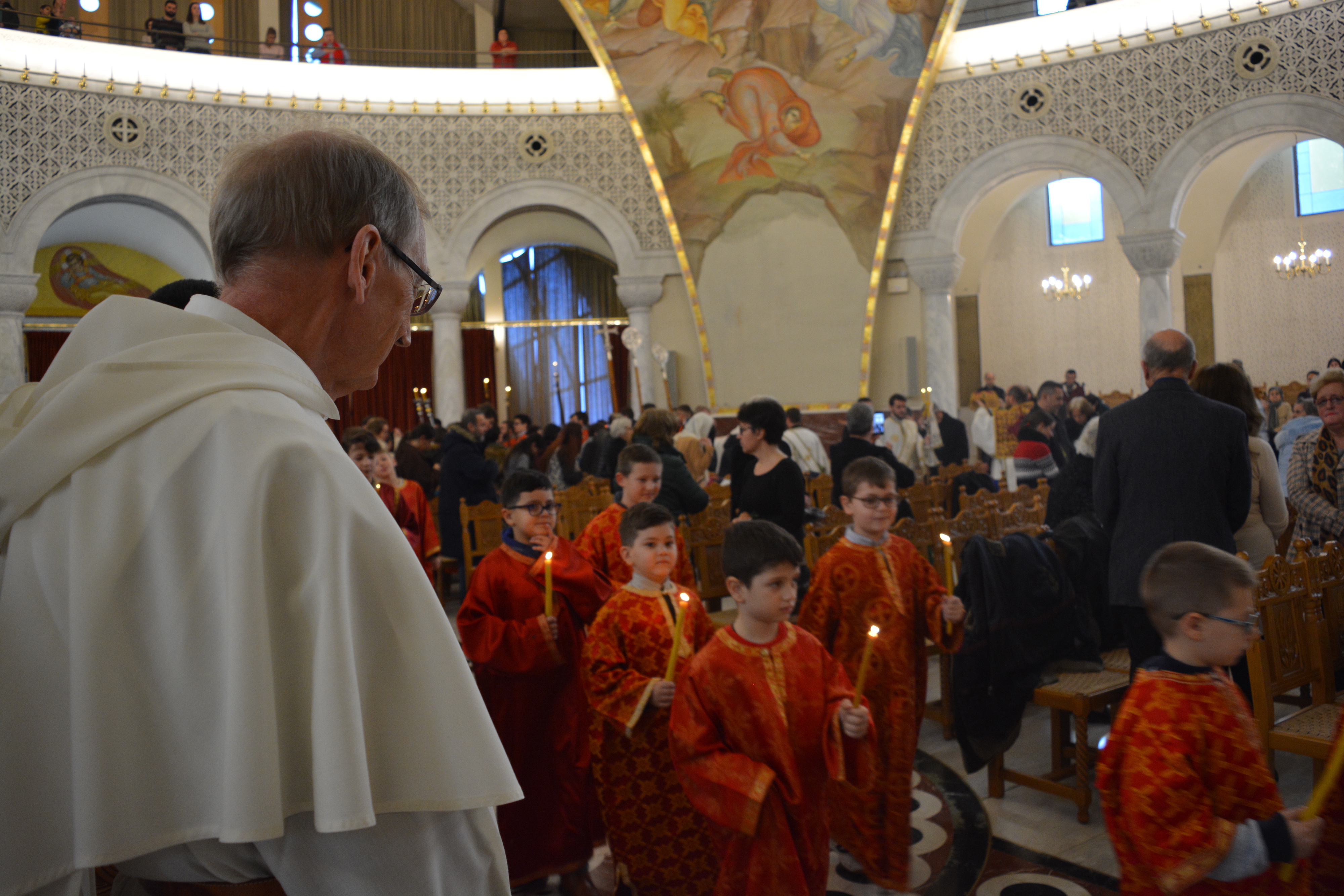 Procession of altar boys