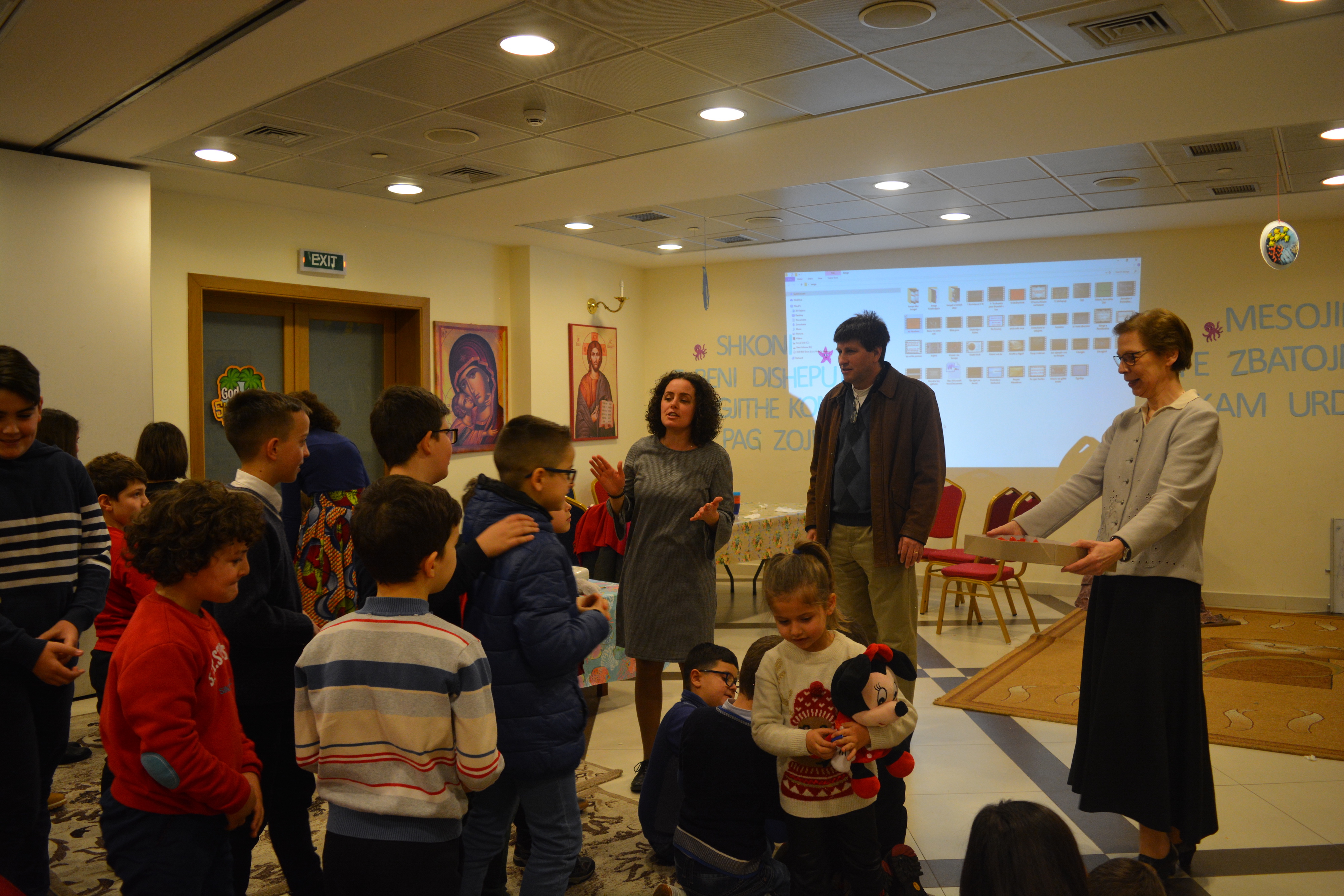 Swiss Chocolate for the children's group after the Liturgy